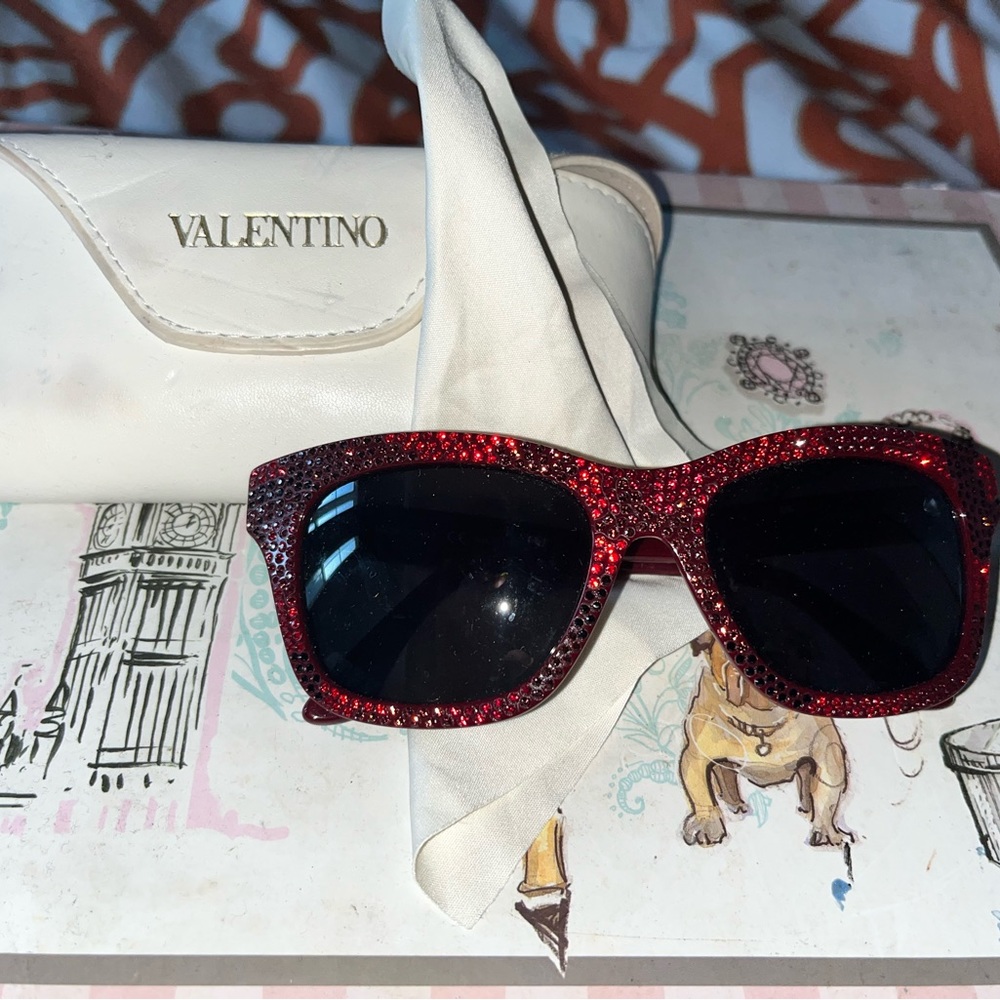 Valentino Rhinestone sunglasses